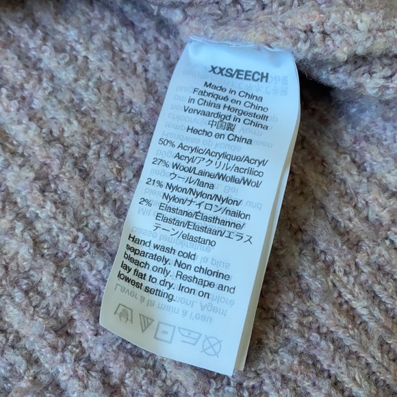 Madewell Knit Turtleneck Sweater Purple XXS - Picture 3 of 4